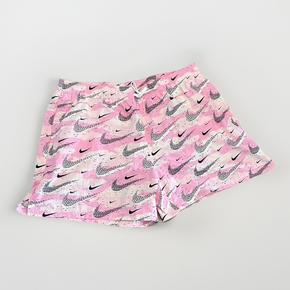 Nike Men's Swim Flock 5" Volley Shorts in Pink, Size XXL, NEW